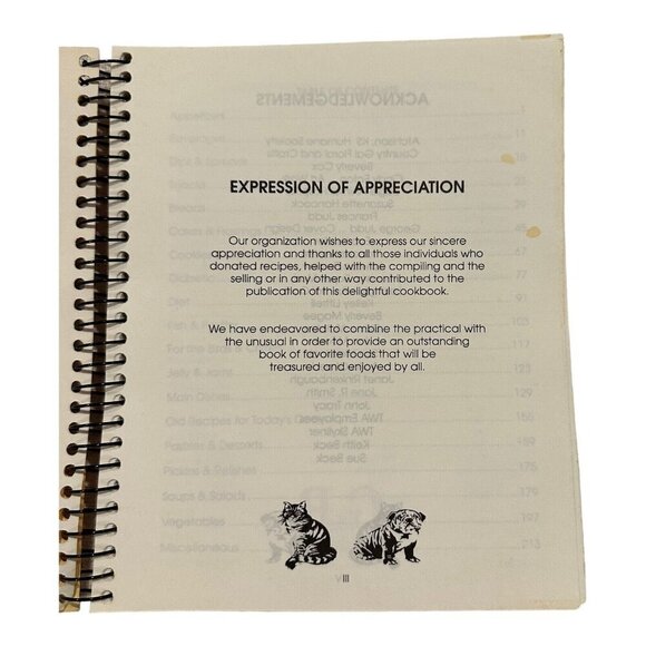 RADAR Animal Shelter Cookbook Spiral Bound Vintage 1980s Lawson MO - Picture 7 of 9